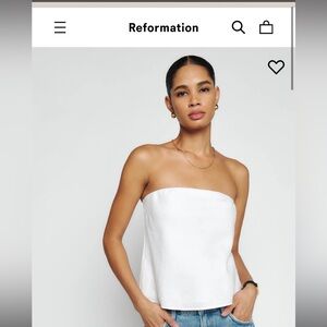 Stunning Reformation Spritz linen top NWT